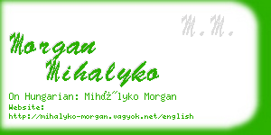 morgan mihalyko business card